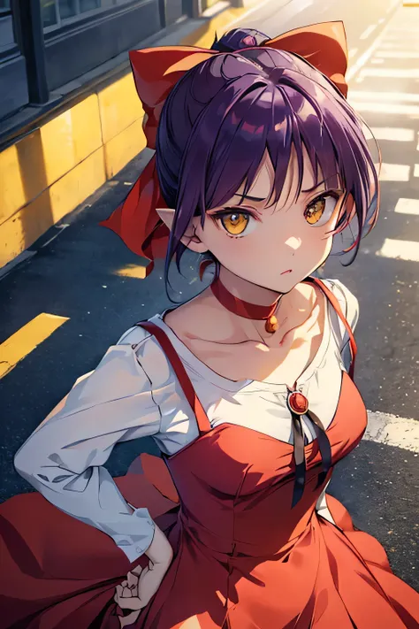 masterpiece,Highest Quality, Highest Quality, perfect skin, Beautiful Attention to Details, detailed face,dynamic lighting with floating light,One Girl, Watch Viewers, Front, NMM1, Nekomusume , Nekomusume \( Guitar Gegege 6 \), One Girl, purple ha...