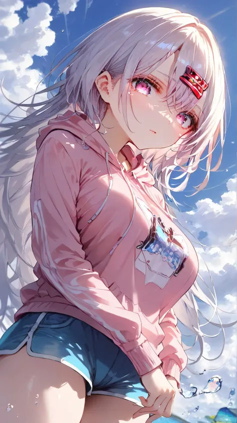 score_9, score_8_acima, score_7_acima, origem_anime, (obra-prima), Best Quality, expressive eyes, perfect eyes, perfect face, Oni girl, chifres oni,  red eyes, soft lips,  long hair, very long hair, wide hips, (white hair:1.2), (white eyebrows:1), ( White ...