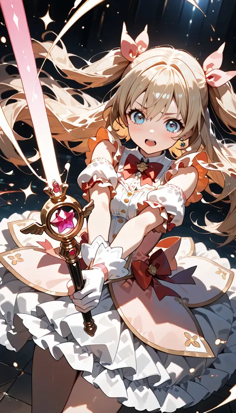 ((ultra-detailed)), (highly detailed CG illustration), (best quality:1.2), ultra-highly detailed, colorful composition, artistic photoshoot, solo focus, (upper body), moe anime character, girl, dainty facial structure, babyface, round face, rounded chin, i...