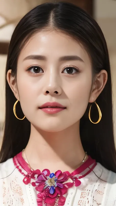 1 Female,Photorealistic,Highest quality,Ultra high definition,8K,Cool Beauty,Beauty,Perfect Style,Summer knitwear,Japanese,、薄い茶髪、,、上半身、歯を見せた笑顔、、髪型ショートカット、カメラ目線