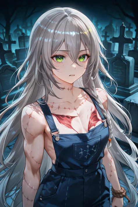 HD Movie Quality,Professional grade ,Delicately rendered,Novel Illustrations,manga style, Monster Girl , The body is decorated with intricate surgical stitching patterns,Dead young girl,flat on the chest, the young 's,beautiful full-body concept image, The...