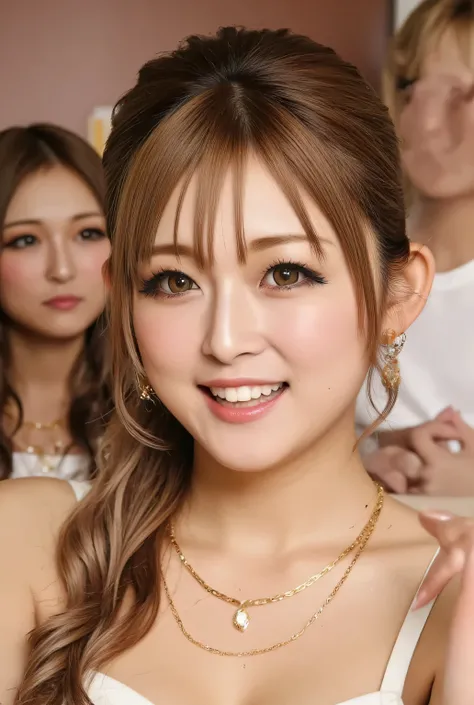 Very noble、She's horny and cute 、 kiss face with closed eyes、love hotel、on bed、Sexy model pose、posing、Purikura shooting、highlight breasts、pulls my heart together、hentai、healthy white skin、 Beautiful Brown Hair Twin Tails 、 Please wear revealing clothes 、 ...