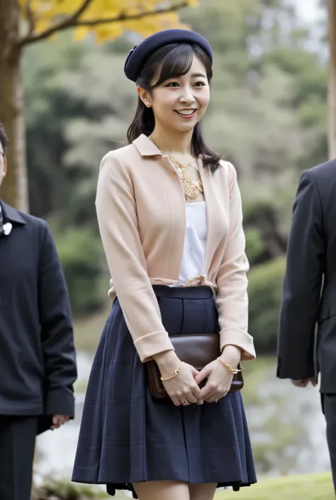 est quality, masterpiece, Extremely Detailed, realistic, , ((The chest opens and the big breasts are emphasized)), beautiful realistic 、(((naked、Wearing a transparent shirt and hat,wearing a miniskirt, holding a luxurious bag、))) slim body , small breasts,...
