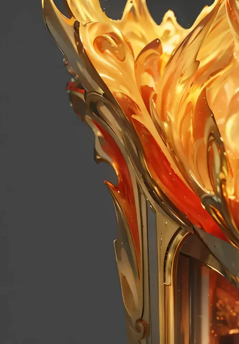 masterpiece, Best Quality, , super detailed, high detail, high quality, Best Quality, 1080P , flame,Delicate metal crafts,Flowing magma