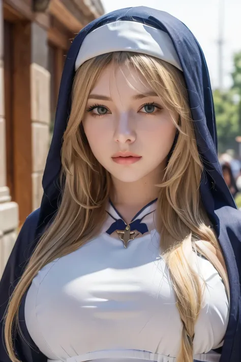 masterpiece，best quality，high resolution，8k，(( portraits))，(Head Magnification )， original photo ，real photo，digital photo，(Medieval Fantasy Woman)，( Fantasy Sisters )， 25-year-old female，(Inky green gradation of hair)，Long green hair，Red Eyes，(Long hair w...