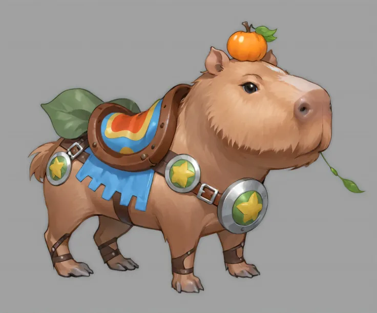 Water Pig， capybara ，Metal，leather