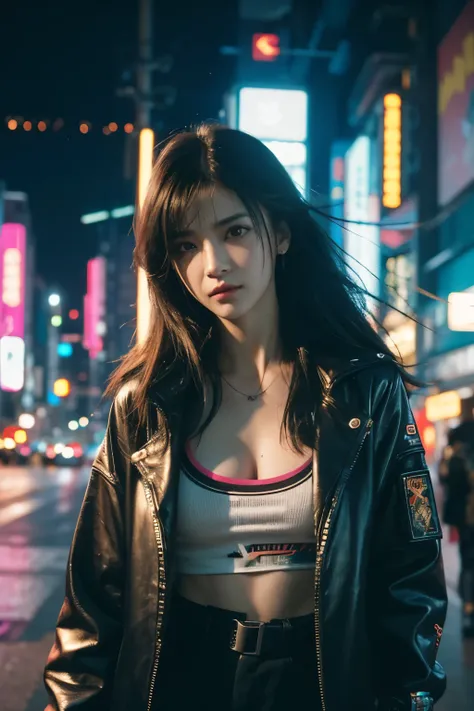 A girl, in the cyberpunk city, Cyberpunk Photos, Cyberpunk 2000. role model, in a future cyberpunk city, Woman, at an cyberpunk city, cyberpunk girl, cyberpunk style, cyberpunk girl, Tokyo&#39;s Future Cyberpunk Night, in the cyberpunk city, (work of art、4...