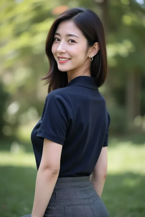 (masterpiece, photorealistic, natural shading:1.4)
(A very beautiful 28-year-old Japanese woman),
(A cute oval-shaped face:1.2),
(A gentle smile with slightly droopy eyes),
(A delicate figure, a voluptuous bust:1.3),
(Straight, medium-length, dark brown ha...