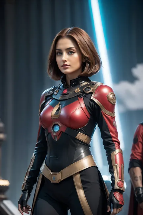 (alone) inconceivable and spectacular an emergency scene of a cloud figure Sophie Turner in a universe cloud, フラクタル星雲鎖, universe,universe船, Vibrant Presence, , unrealistic, high contrast, Symbolism, Mechanical Parts,Weaponized Battle Suit、 illumination, S...