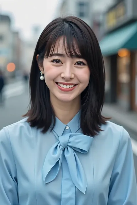 (8k, late 20th century photo, highest quality, masterpiece: 1.2), (realistic, photorealistic), (28-year-old career woman in Tokyo)
(A neat and tidy Japanese beauty with light makeup)
((Long face, well-formed eyebrows, light makeup, medium-length straight b...