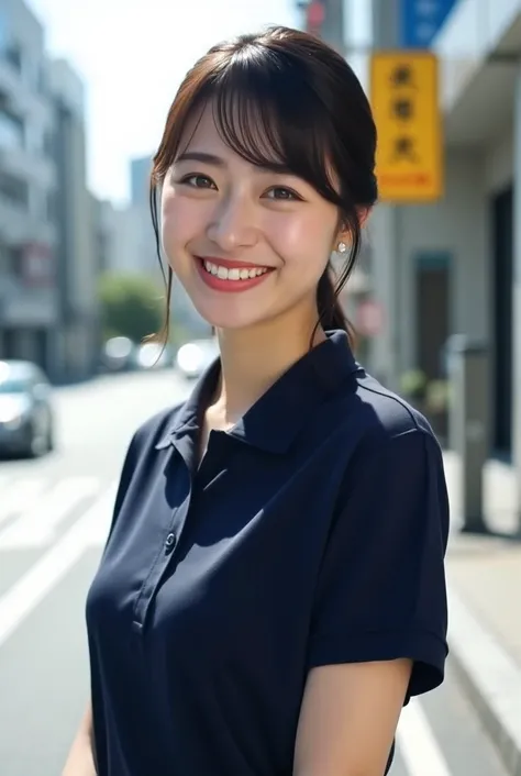 (8k, late 20th century photo, highest quality, masterpiece: 1.2), (realistic, photorealistic), (28-year-old career woman in Tokyo)
(A neat and tidy Japanese beauty with light makeup)
((Long face, neat eyebrows, light makeup, medium-length straight black ha...