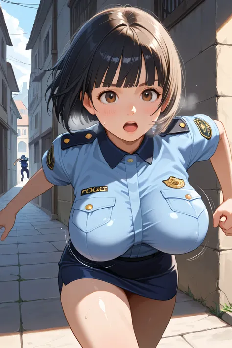 1girl, running, bouncing breasts, cowboy shot, motion lines, motion blur,
BREAK girl, 22yo, short hair, bob cut, ear, (blunt bangs), black hair, (tareme:1.2), detailed cute brown eyes, curled eyelashes, (large breasts:0.8),
beautiful eyes, beautiful face,...