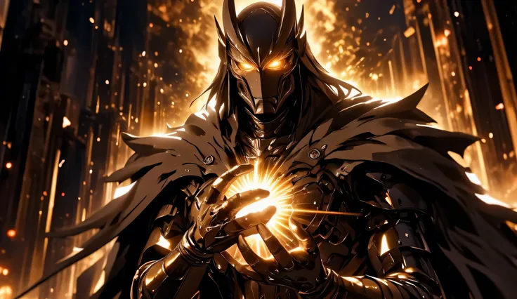 Lord Sauron relishes over the one ring, in the far reaches of the mountain of fire