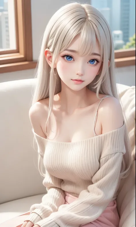 There is a woman in a white dress, artwork in the style of Gwaiz, Gwaiz on pixiv artstation, Gwaiz on artstation pixiv, Gwaiz, Fantasy art style, Gwaiz masterpiece, Beautiful and elegant queen, Beautiful character drawings, Detailed digital anime art, Blon...