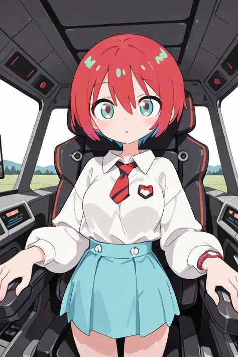 masterpiece, 最High Quality, so beautiful,  newest, recently, 【contemporary, smdfmkn      ,      Fumikane Shimada, from her surroundings,     amate yuzuriha      ,from her surroundings,solo,      amate yuzuriha      , short hair,red hair,multicolored hair, ...