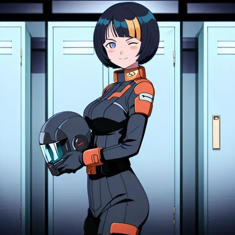 ultra-High resolution, score_9,score_8_up,score_7_up,score_6_up,score_5_up,score_4_up, BREAK, source_anime, anime screencap, uncensored, rating_explicit, Masterpiece, curvy, dark persona, looking at viewer, Fighting Stance, (((solo, 1girl))), hair ornament...