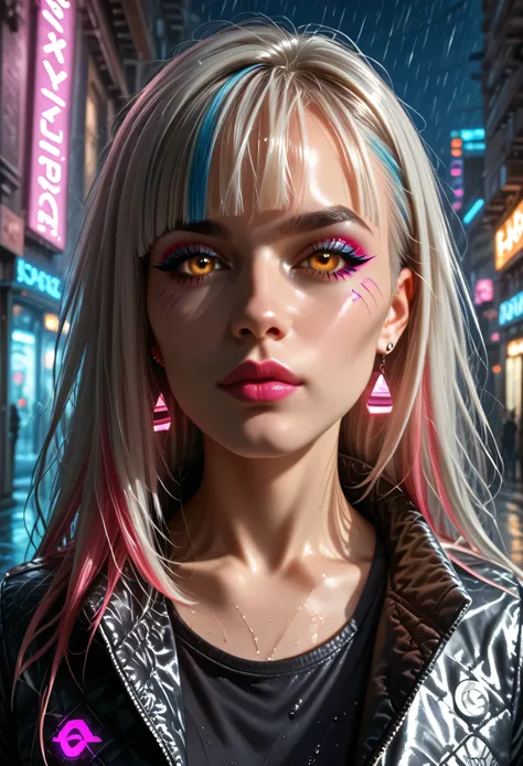 hyper-realistic detail, 8K resolution, ultra-sharp focus, dramatic shadows, cinematic lighting, high fashion aesthetic, dark background, glittering skin, platinum blonde hair, highly cinematic, ethereal glow, 8K, depth of field, focused subject, dynamic an...