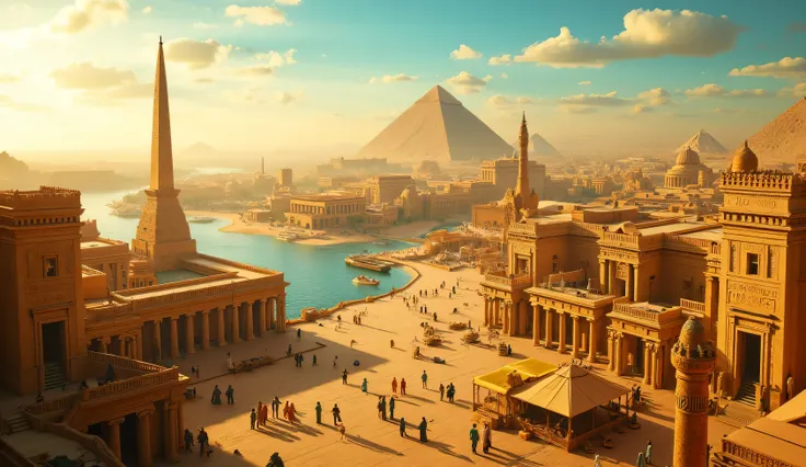 1950, ancient egypt city 