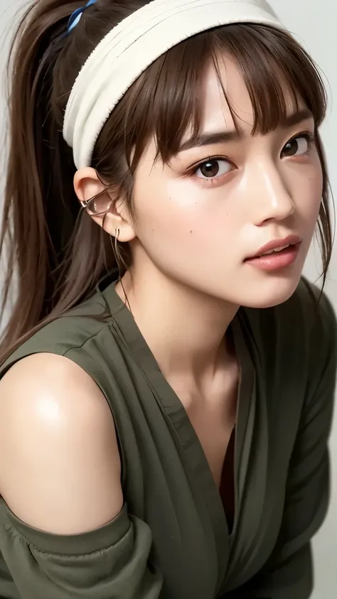 (masterpiece:1.2), (In 8K、Ultra High Definition、ultra high definition、Ultra HD、超realisticな、best quality), (realistic - photo ), high definition RAW color photo, professional photography, Natural sunlight, Soft Shadows, (realistic:1.3), A 30-year-old woman...