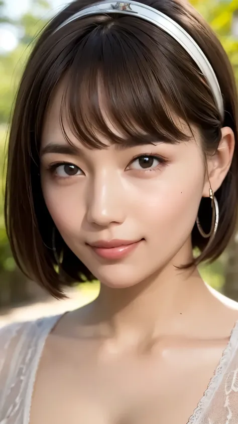 (masterpiece:1.2), (In 8K、Ultra High Definition、ultra high definition、Ultra HD、超realisticな、best quality), (realistic - photo ), high definition RAW color photo, professional photography, Natural sunlight, Soft Shadows, (realistic:1.3), A 30-year-old woman...
