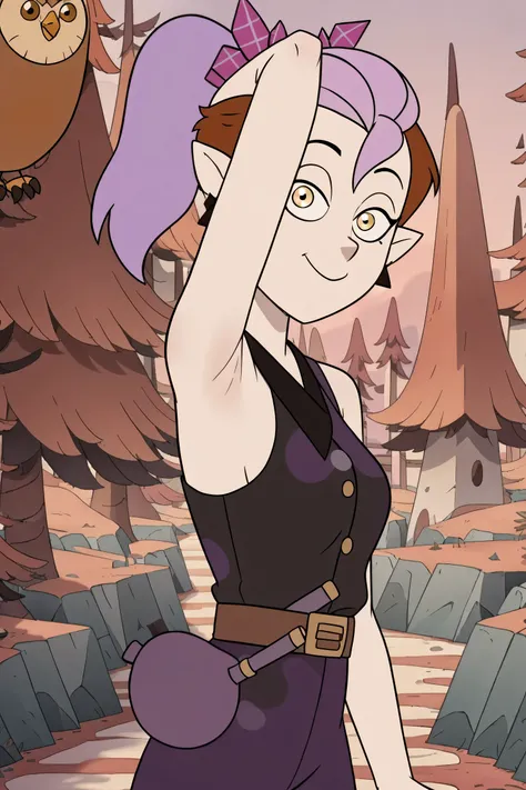 score_9, score_8_up, score_7_up, masterpiece, best quality, amazing quality, anime screencap, anime coloring, source_cartoon, source_anime, BREAK, 1girl, solo, the_owl_house, show_accurate, accurate_art_style, flat_color, flat_colors, vibrant, the_owl_hous...
