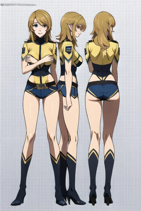 Can you draw a person with a full body in white uniform, Will he have long hair,Please Become Blonde,wavy hair elegant appearance,American police uniform ,Can you draw a military uniform, American police uniform ,smile, The mature sexual appeal of a 30-yea...