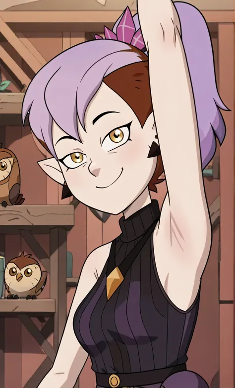 score_9, score_8_up, score_7_up, masterpiece, best quality, amazing quality, anime screencap, anime coloring, source_cartoon, source_anime, BREAK, 1girl, solo, the_owl_house, show_accurate, accurate_art_style, flat_color, flat_colors, vibrant, the_owl_hous...