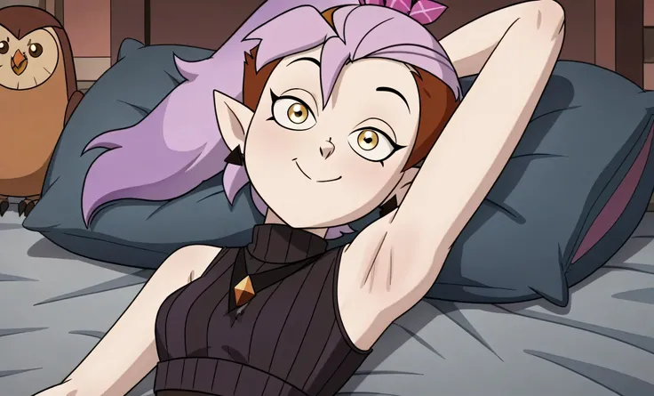 score_9, score_8_up, score_7_up, masterpiece, best quality, amazing quality, anime screencap, anime coloring, source_cartoon, source_anime, BREAK, 1girl, solo, the_owl_house, show_accurate, accurate_art_style, flat_color, flat_colors, vibrant, the_owl_hous...