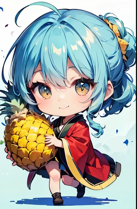 (masterpieces、fresh pineapple、natural smile:1.3)