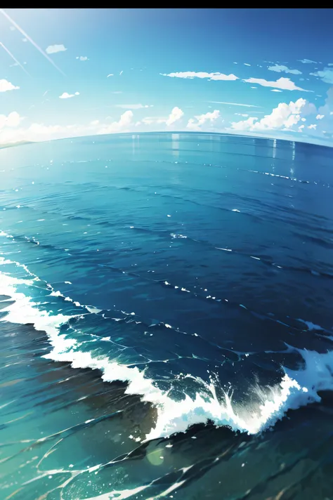 ocean、4K movie realistic background、water surface