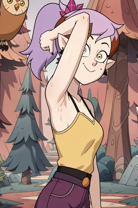 score_9, score_8_up, score_7_up, masterpiece, best quality, amazing quality, anime screencap, anime coloring, source_cartoon, source_anime, BREAK, 1girl, solo, the_owl_house, show_accurate, accurate_art_style, flat_color, flat_colors, vibrant, the_owl_hous...