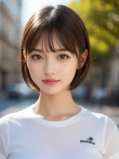 (masterpiece), highly realistic, beautiful atmosphere, intricate textures, super-resolution, hyper-realistic, high contrast, Portrait of a cute girl, looking at viewer, Focus on the Face, (Glowing Eyes), Glossy lips, rouge lip, make-up, blush cheek, smile,...