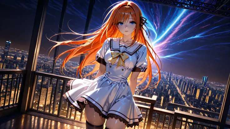 (fully clothed),cowboy shot ,rating safe , sfw,, source anime, off-center composition, girl on the right side, off centre,

1girl, solo, human female, fuyou kaede, shuffle!, orange hair, long hair,blue eyes,, woman in neo classical and greco romanesque sty...