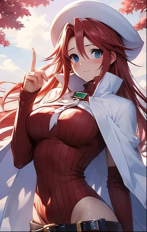 (((SFW、Highest quality、 first class masterpiece 、normal body 、32k、detailed face、super precise、normal hand、5 fingers、Highest)))、Atti(summon night)、Aty(summon night)、Beautiful Girl、Red-silver hair、 flowing hair 、beautiful breasts、slender、 slim、 can be used、r...