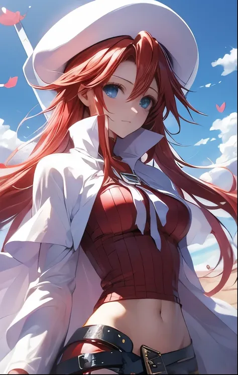 (((SFW、Highest quality、 first class masterpiece 、normal body 、32k、detailed face、super precise、normal hand、5 fingers、Highest)))、Atti(summon night)、Aty(summon night)、Beautiful Girl、Red-silver hair、 flowing hair 、beautiful breasts、slender、 slim、 can be used、A...