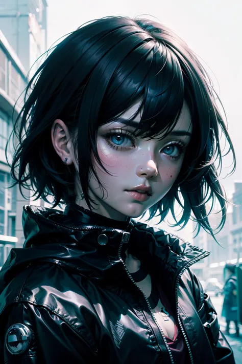Portrait Waist up girl by Tsutomu Nihei