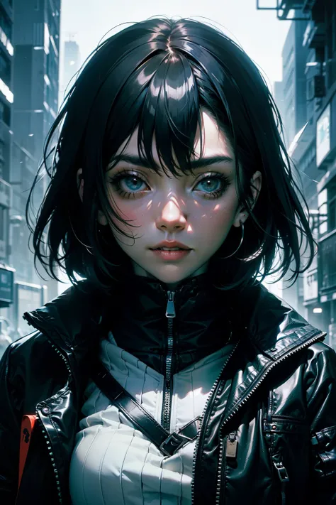 Portrait Waist up girl by Tsutomu Nihei