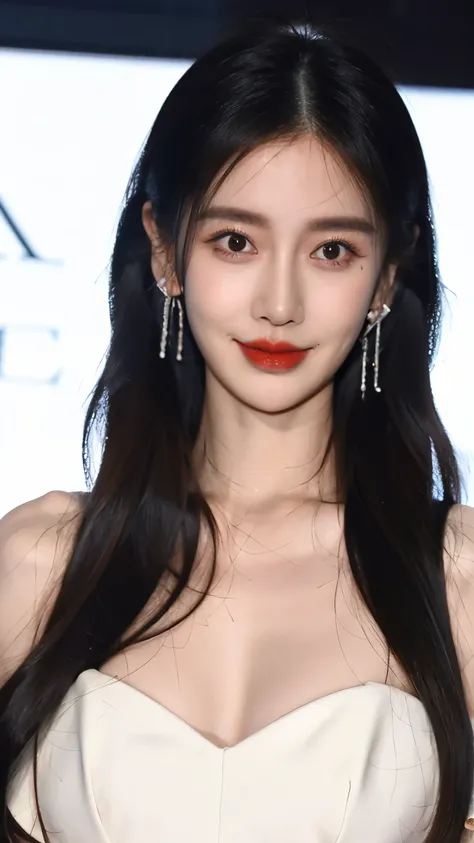 Ultra HD resolution,artistic photos,21year girl,earrings,long hair,Cold white skin,E cup,show out ,messy hair , messy hair ,Ruddy face,dress less ,露出乳沟,大面积裸露