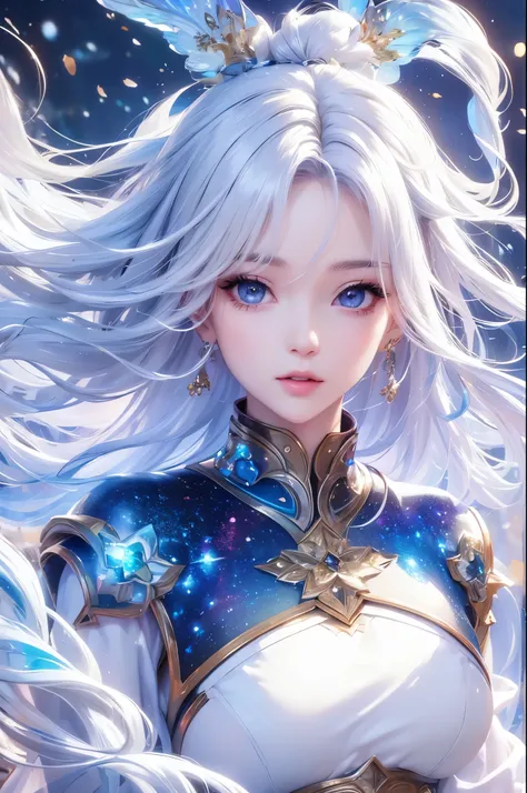((masterpiece)), ((( best quality))), (( Very detailed)), ((shape)),[ Realistic Light Effects ],shadow,( Fantasy Style ),(White background:1.6), simple background, (Earth Theme),(Cape)[(Hair Focus,(( one girl )),[( Big Slime Hair ): (Cloud Hair):0.3], (Bac...