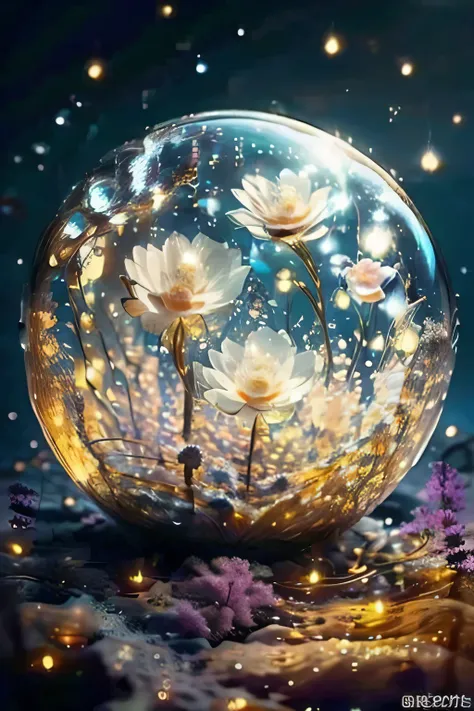 Highest Quality, night , Vision, colorful , , beautiful moonlight, Amazing Scenery, Great footage , Beautiful Artwork, ultra sharp, masterpiece, high resolution, 8k, realistic, Starry Night, starlight, lantern, reflection on the surface of the water, Spar...