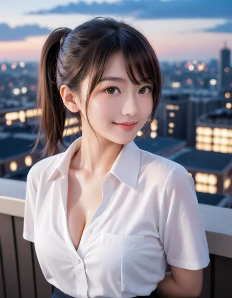 core_9, score_8_up, score_7_up, super detailed, 32K, Masterpiece, top quality, super high definition ,nsfw, official art, photorealistic, solo, 1 classy Japanese girl, ((ponytail)), black hair, smaller face, natural makeup, cute face, small breasts, curvy ...