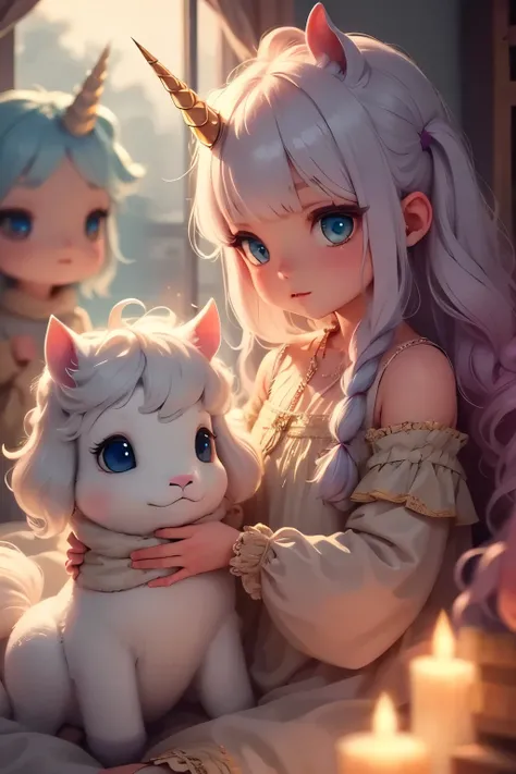 fantastical creature, majestic unicorn