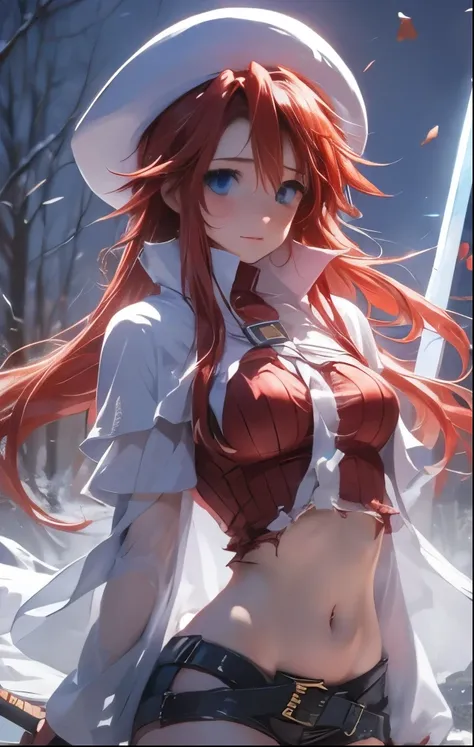 (((SFW、Highest quality、 first class masterpiece 、normal body 、32k、detailed face、super precise、normal hand、5 fingers、Highest)))、Atti(summon night)、Aty(summon night)、Beautiful Girl、Red-silver hair、 flowing hair 、beautiful breasts、slender、 slim、 can be used、A...
