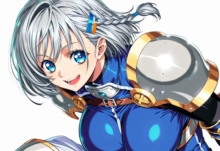 masterpiece, Highest Quality, newest, high resolution, 1 girl, Yokota Mamoru Style,Line of Motion,very straight nose, slim,Narrow Face,perfect nose,Staring at the Viewer,charming smile、顔アップ
masterpiece, Highest Quality, 1 girl, solo, Mr._, armor, should...
