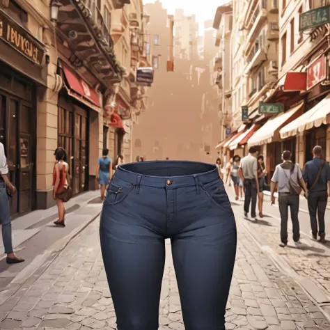 (invisible:1.5, no humans:1.5, headless:1.5, faceless:1.5), ( pants, topless, in city:1.2), (big breast), (best quality, masterpiece:1.2), detailed cloth texture, detailed anime, super fine illustration