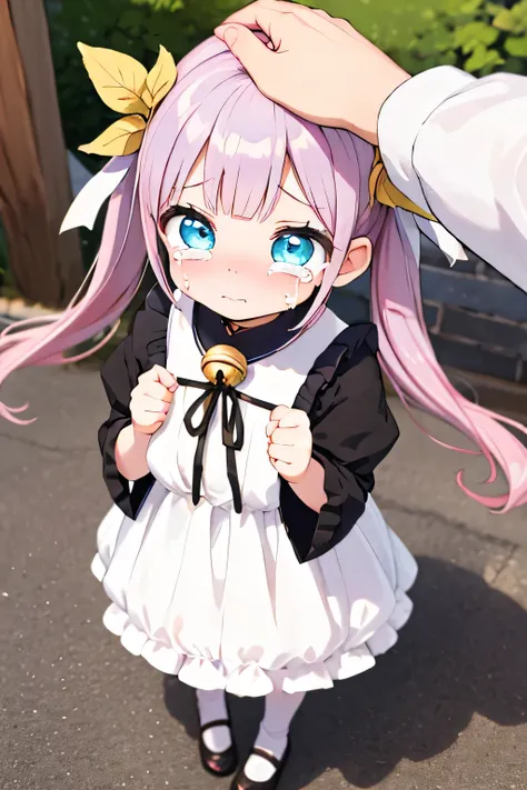 Highest Quality、high image quality、masterpiece、detailed background、(very detailed face:1.3)、(detailed eyes:1.3)、age beauty、anatomically correct、twin tails、Tokyo International Exhibition Center、Large Convention Center、
(girl with a crying face getting lost ...