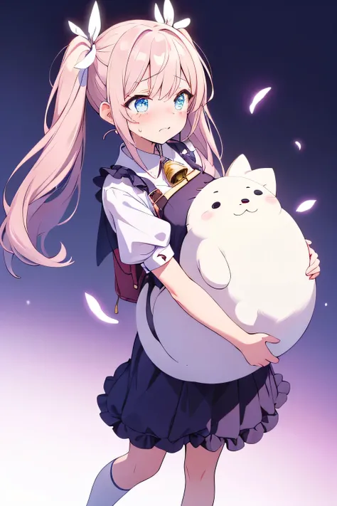 Highest Quality、high image quality、masterpiece、detailed background、(very detailed face:1.3)、(detailed eyes:1.3)、age beauty、anatomically correct、twin tails、Tokyo International Exhibition Center、Large Convention Center、
(girl with a crying face getting lost ...
