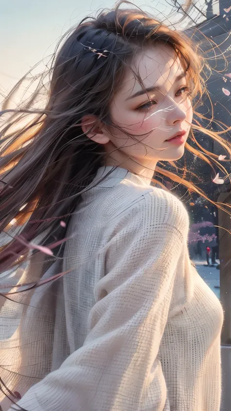 beautiful, Women Are Walking, Alone, Windless Prairie, night,
BREAK Multiple Exposures , Permeable Overlay, Cherry Blossom Petals Dancing in the Wind, 0__11Xx _illu, Detailed and Charming Cherry Blossoms,
Let the wind blow in the windless scene,
