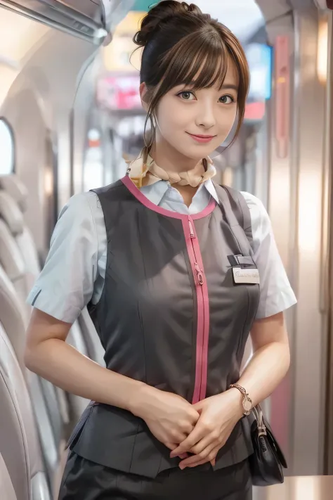 (masterpiece:1.2, Highest Quality:1.2), 32kHDR, high resolution, (alone、From the Surrounding Environment)、( station(at)streetcar(Romendensha) expression full of anticipation conveys the atmosphere of 、Professional Lighting)、Empty station(at)streetcar(Rome...