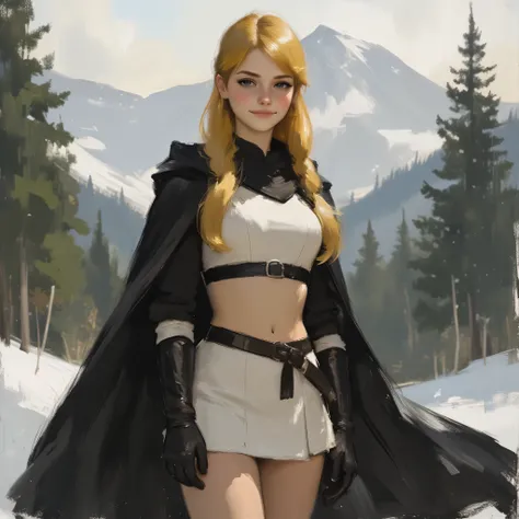 A very beautiful 22 year old a lady paladin warrior, beautifully detailed eyes, (((golden eyes: 1.5))), (beautiful and detailed candy pink lips, thin lips, slight shy smile), (((long spanish yellow hair))), hair braided on one side, shiny hair, ((full body...